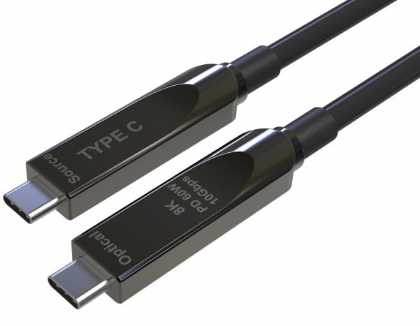 Cavo Ottico Attivo (AOC) Dati e Video USB 3.2 Gen 2 10Gbps USB-C&trade; M/M Fibra Ottica 8K 10 m