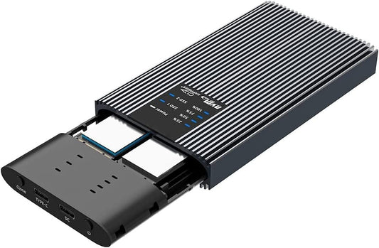 Box Esterno Duplicatore Clone Offline USB3.2 Gen 2x2 USB-C&trade; M.2 PCIe NVME 20 Gbps