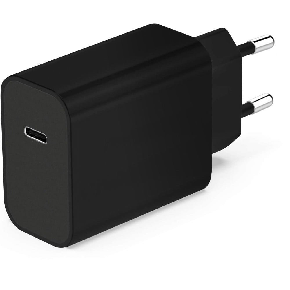 Caricabatterie USB-C 25W Ricarica Rapida Nero