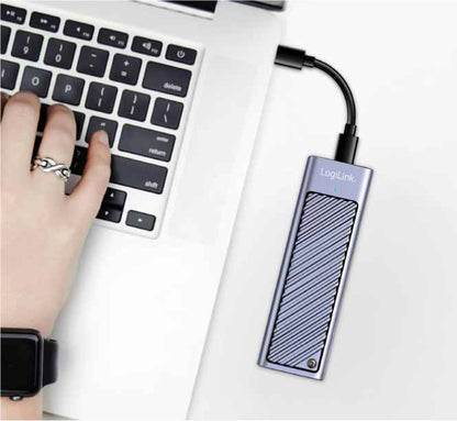 Box Esterno USB-C 3.2 Gen 2 per SSD M.2 NVMe e SATA