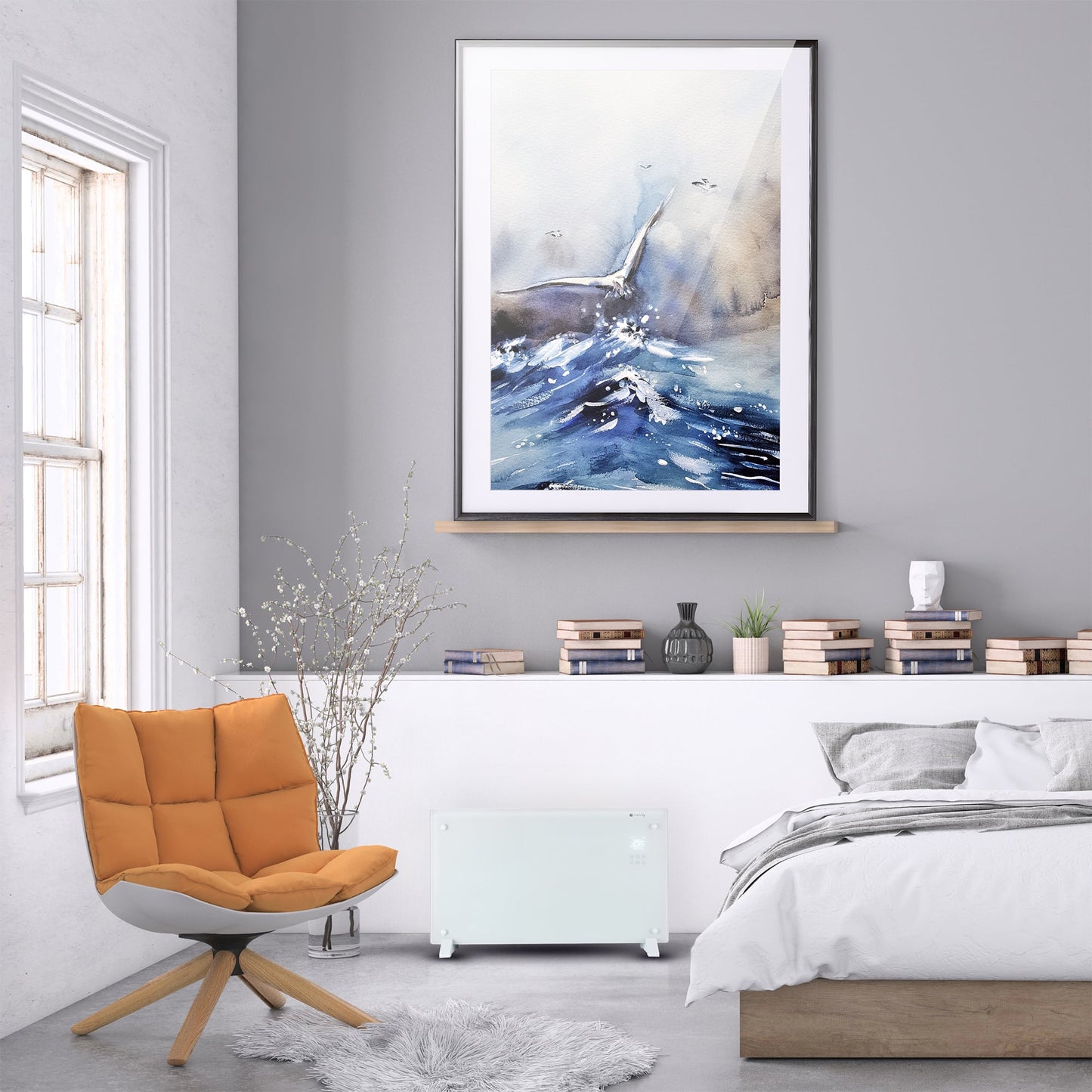 Termoconvettore da Pavimento o da Parete Riscaldatore Elettrico 2000W