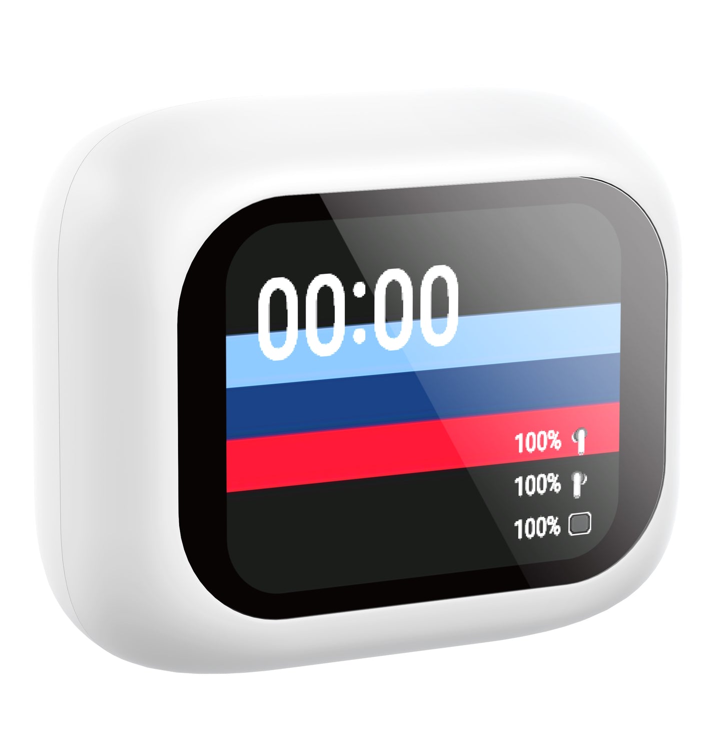 Cuffie Auricolari BT con Custodia Smart Touch Screen LCD Cancellazione Attiva del Rumore ANC