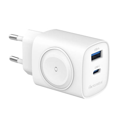 Caricatore Alimentatore GaN 22W da Viaggio Fast Charge USB-A USB-C WiGan