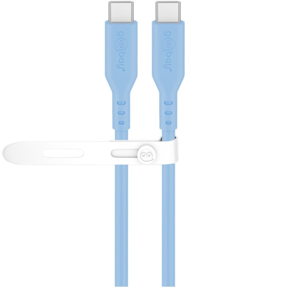 Cavo USB-C Maschio/Maschio USB 2.0 in Silicone 1,5 metri Azzurro