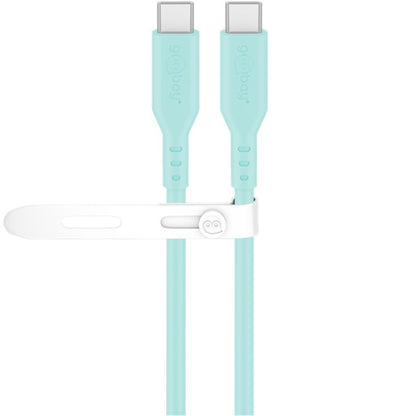 Cavo USB-C Maschio/Maschio USB 2.0 in Silicone 1,5 metri Turchese