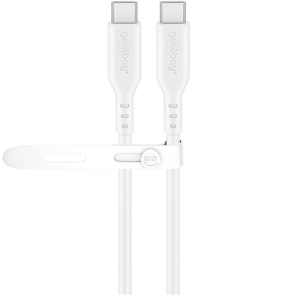 Cavo USB-C Maschio/Maschio USB 2.0 in Silicone 1,5 metri Bianco