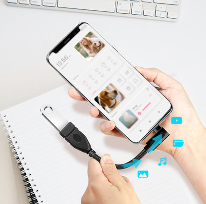 Cavo USB 3.2 Gen2 OTG USB-C Maschio Angolato a USB-A Femmina 0,2 m