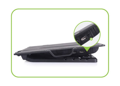 Supporto per notebook fino a 17.3'' con sistema di raffreddamento