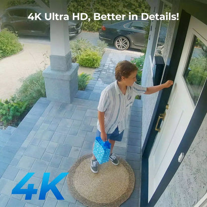 Videocamera di Sorveglianza 4K 8MP Argus PT Ultra con Pannello Solare, Serie B440SP