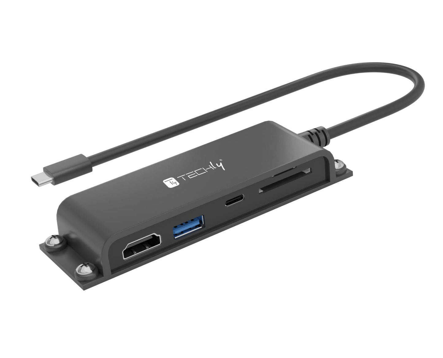 Docking Station 5 in 1 USB-C Hub HDMI con Lettore Micro SD/SD