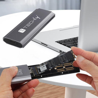 Box Esterno USB-C USB3.2 Gen2 NVMe/SATA M.2 SSD