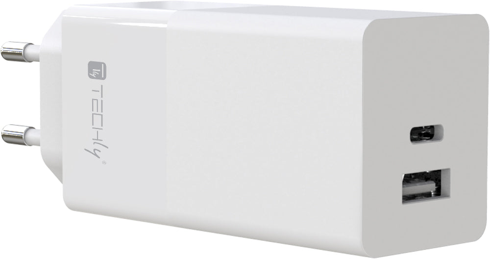 Caricatore Alimentatore USB-C e USB-A da Muro 100W per Smartphone o Tablet