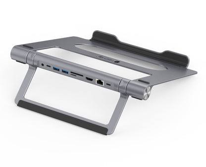 Docking Station USB-C 9 in 1 Hub USB3.1 Stand per Notebook Pieghevole