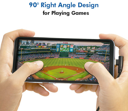 Cavo HighSpeed USB-C Maschio Angolato/USB-A Maschio Dritto 0,3 metri Nero