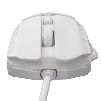 Mouse Ottico USB Gaming 7200 Dpi Retroilluminazione LED RGB Bianco, ECTOR