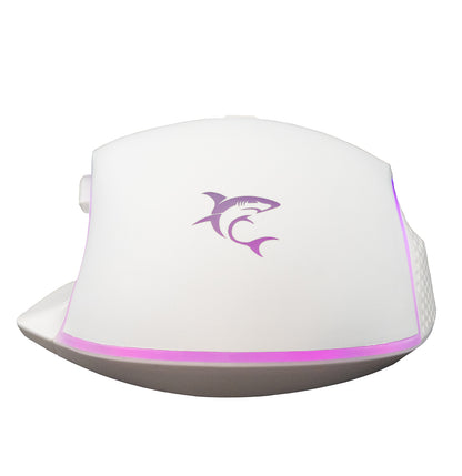 Mouse Ottico USB Gaming 6400 Dpi Retroilluminazione LED RGB Bianco, GARETH