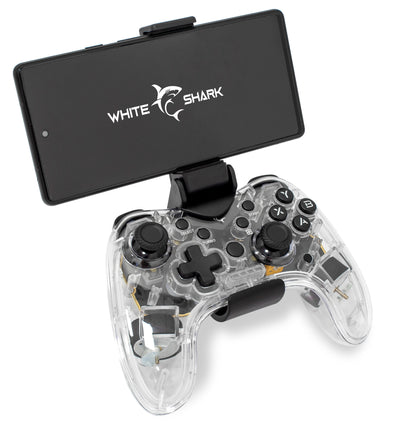 Joypad Controller di Gioco con Retroilluminazione LED e Doppia Vibrazione USB-C e Bluetooth