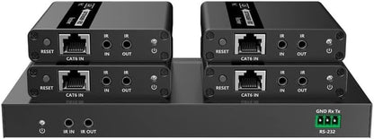 Extender Splitter HDMI 4 vie su Cavo di Rete 70 metri PoC