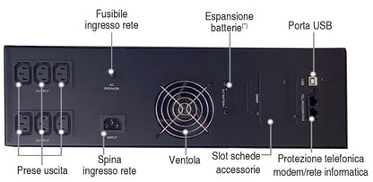 Gruppo di Continuità 3000VA 2400W Line Interactive Onda Sinusoidale Tower/Rack