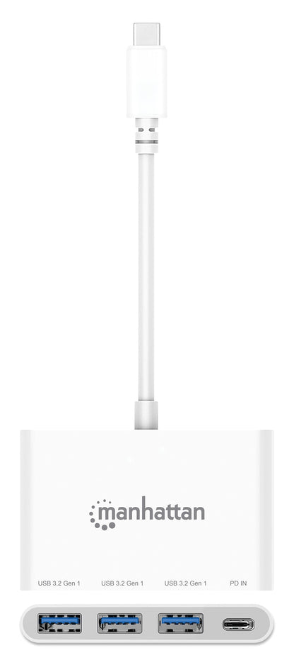 Hub USB 3.2 Gen 1 con 3 porte USB-A e 1 porta USB-C Power Delivery