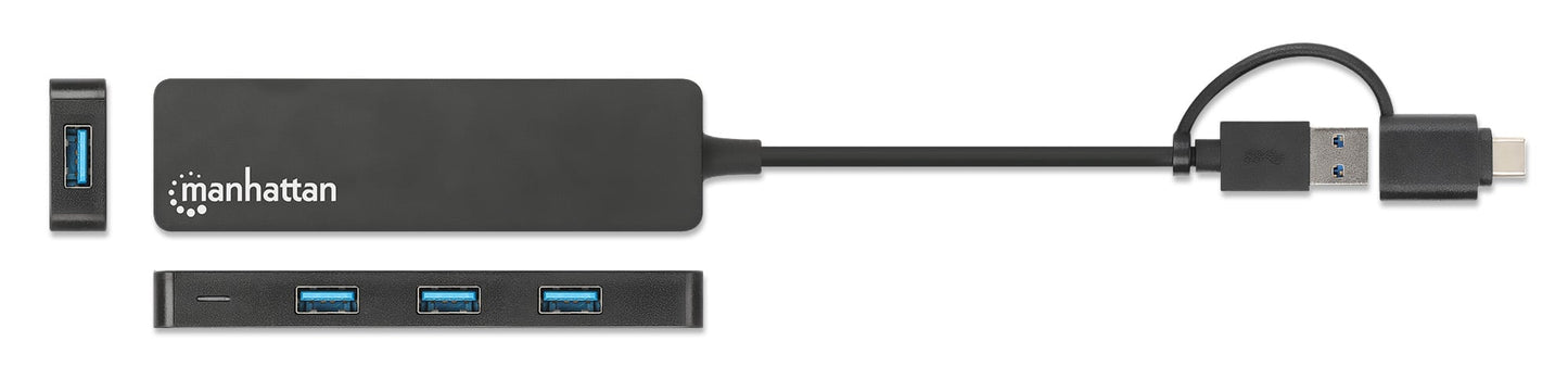 Hub USB 3.2 Gen1 4 Porte Combo USB-A e USB-C