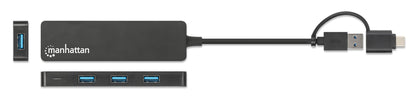 Hub USB 3.2 Gen1 4 Porte Combo USB-A e USB-C