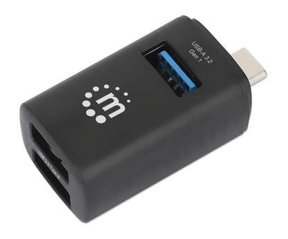 Hub USB-C 3.2 Gen1 a 3 porte USB-A Compatto Nero