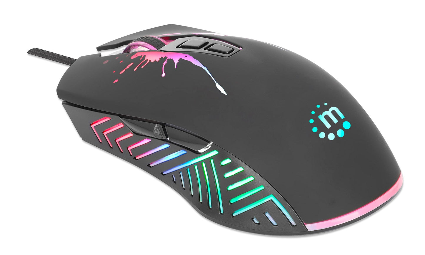 Mouse Ottico USB Gaming 7200 Dpi Retroilluminazione LED RGB