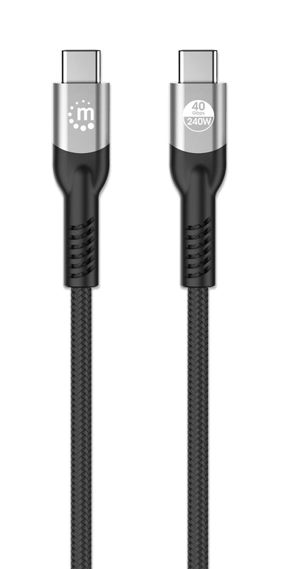 Cavo USB4 EPR USB-C M/M 40G 240W PD 3.1 8K E-Mark 1m