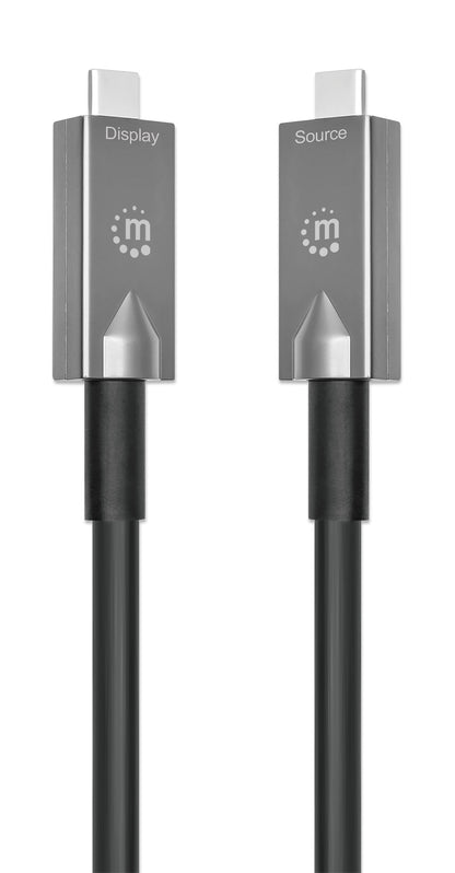 Cavo Ottico Attivo Dati e Video USB 3.2 Gen 2 USB-C M/M Fibra Ottica 4K 7,5 m