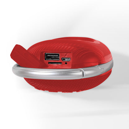 Mini Altoparlante Wireless BT V5.3 Speaker Luce LED Vivavoce TF USB Rosso