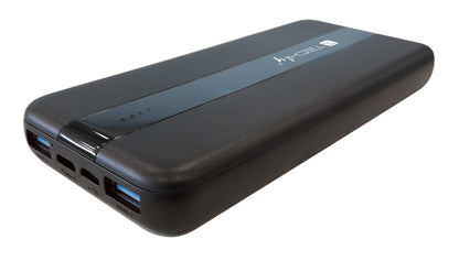 Power Bank  Smartphone 10000 mAh 20W USB-C 3 Porte Output con Cavo