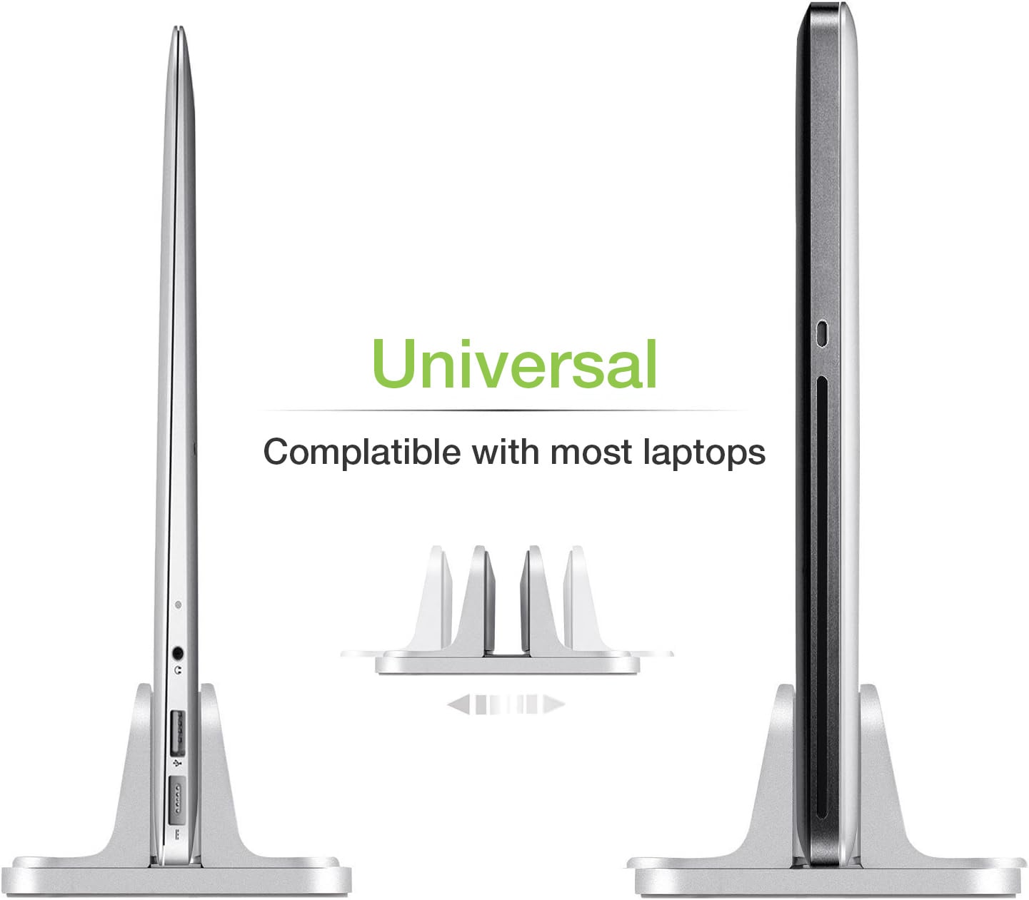 Supporto Verticale per Notebook in Alluminio