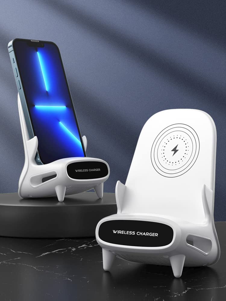 Wireless Charger  Caricatore Senza Fili Antiscivolo per Pad Caricatore Senza Fili Portatile Stazione di Ricarica Senza Fili per Tutti i Dispositivi abilitati Senza