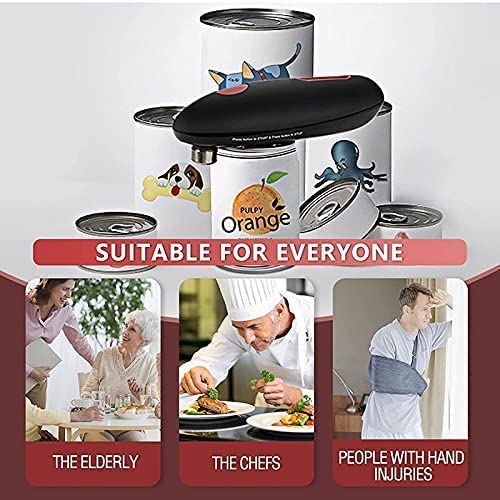 Apriscatole elettrico per cucina apriscatole a batteria portatile con bordo liscio apriscatole automatiche con un solo tocco
