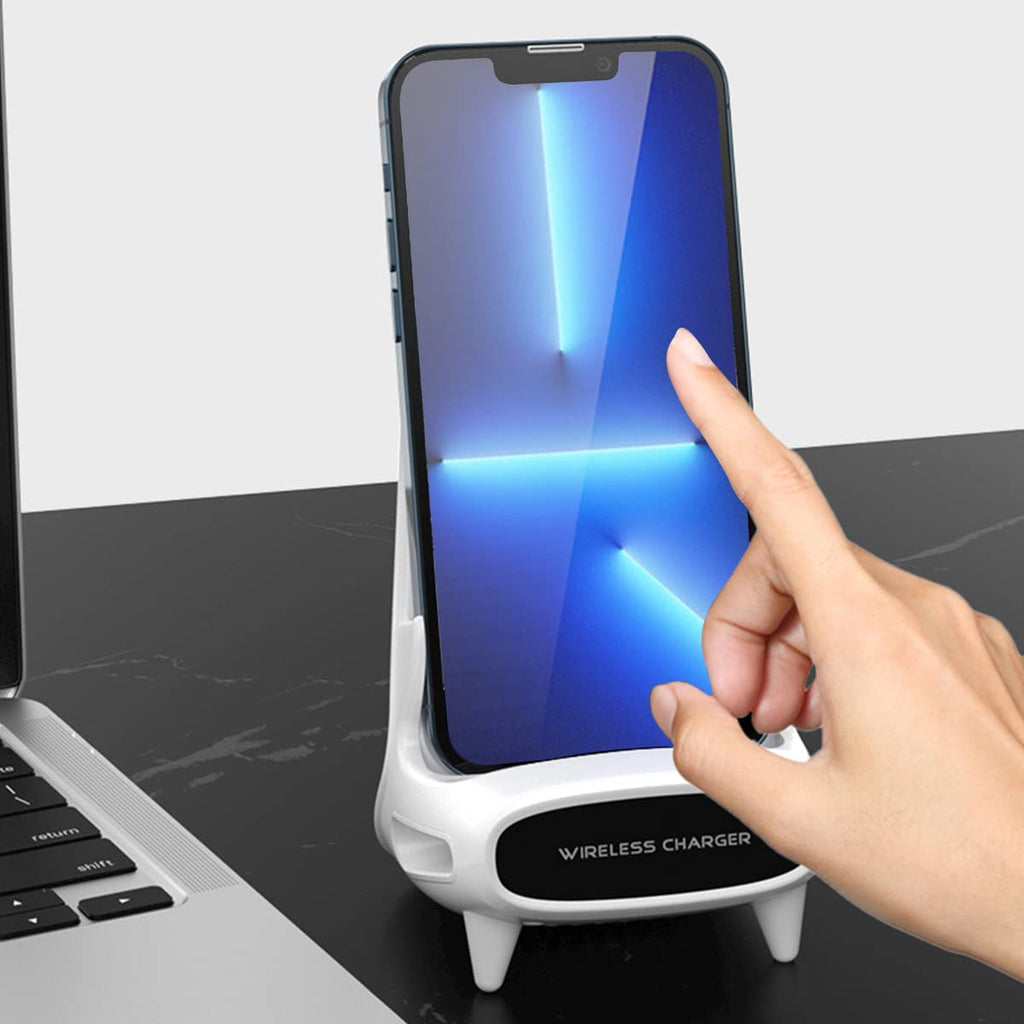 Wireless Charger  Caricatore Senza Fili Antiscivolo per Pad Caricatore Senza Fili Portatile Stazione di Ricarica Senza Fili per Tutti i Dispositivi abilitati Senza