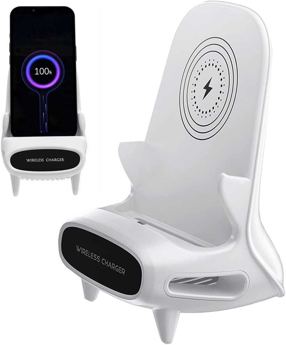 Wireless Charger  Caricatore Senza Fili Antiscivolo per Pad Caricatore Senza Fili Portatile Stazione di Ricarica Senza Fili per Tutti i Dispositivi abilitati Senza
