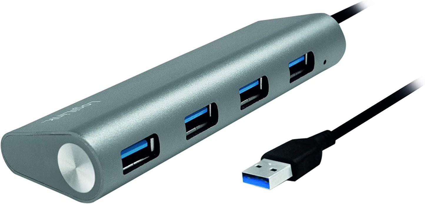 Hub USB 3.2 SuperSpeed 4 porte Alluminio Silver