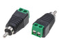 Adattatore Connettore Terminal Block 2-pin a RCA maschio