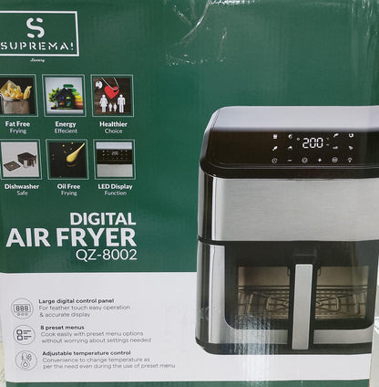 Friggitrice ad aria digitale SUPREMA QZ-8002 - 10 litri 1500W