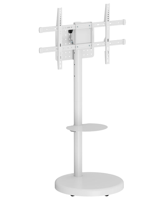Supporto a Pavimento con Mensola Trolley TV LCD/LED/Plasma 37-86'' Bianco