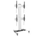 Supporto a Pavimento per 2 TV LCD/LED 32-60'' per Video Wall