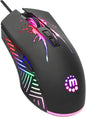 Mouse Ottico USB Gaming 7200 Dpi Retroilluminazione LED RGB