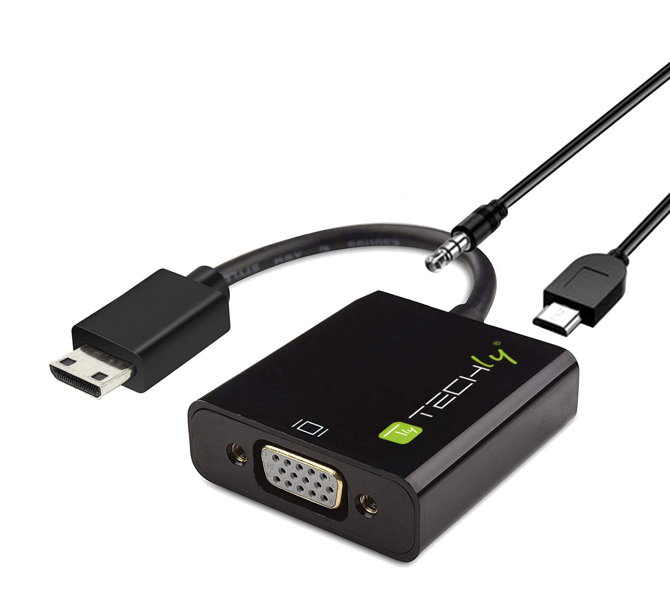 Cavo Convertitore Adattatore da HDMI™ mini C a VGA con Micro USB e Audio
