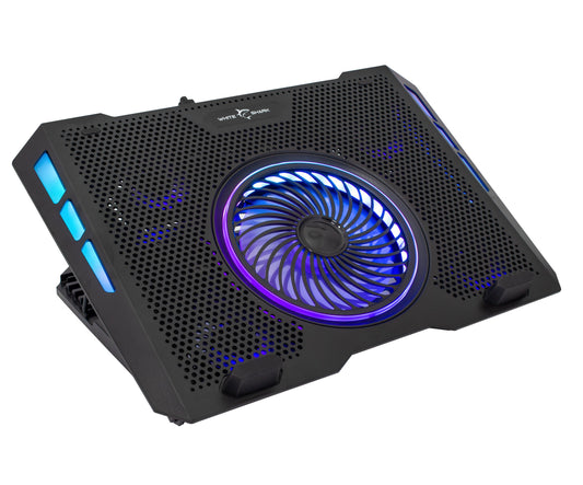 Dissipatore USB per Notebook fino a 17.3" con 6 Regolazioni di Altezza e 2 Porte USB