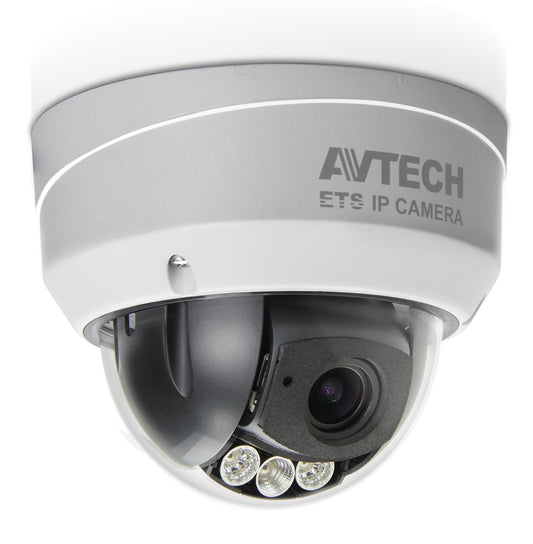 Telecamera Dome IP POE IR Varifocale Lente Motorizzata 2MP da Soffitto IP66, AVM543P/F28F12