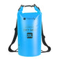 Sacca Impermeabile 20L Dry Bag con Tracolla Regolabile Azzurro