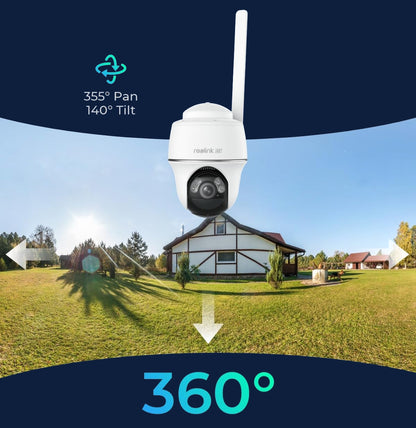 Videocamera di Sorveglianza 4K 8MP Argus PT Ultra con Pannello Solare, Serie B440SP