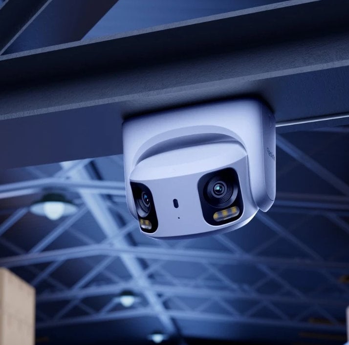 Telecamera Smart PoE 4K Doppio Obiettivo a 180&deg; Visione Notturna a Colori, PCT8MD