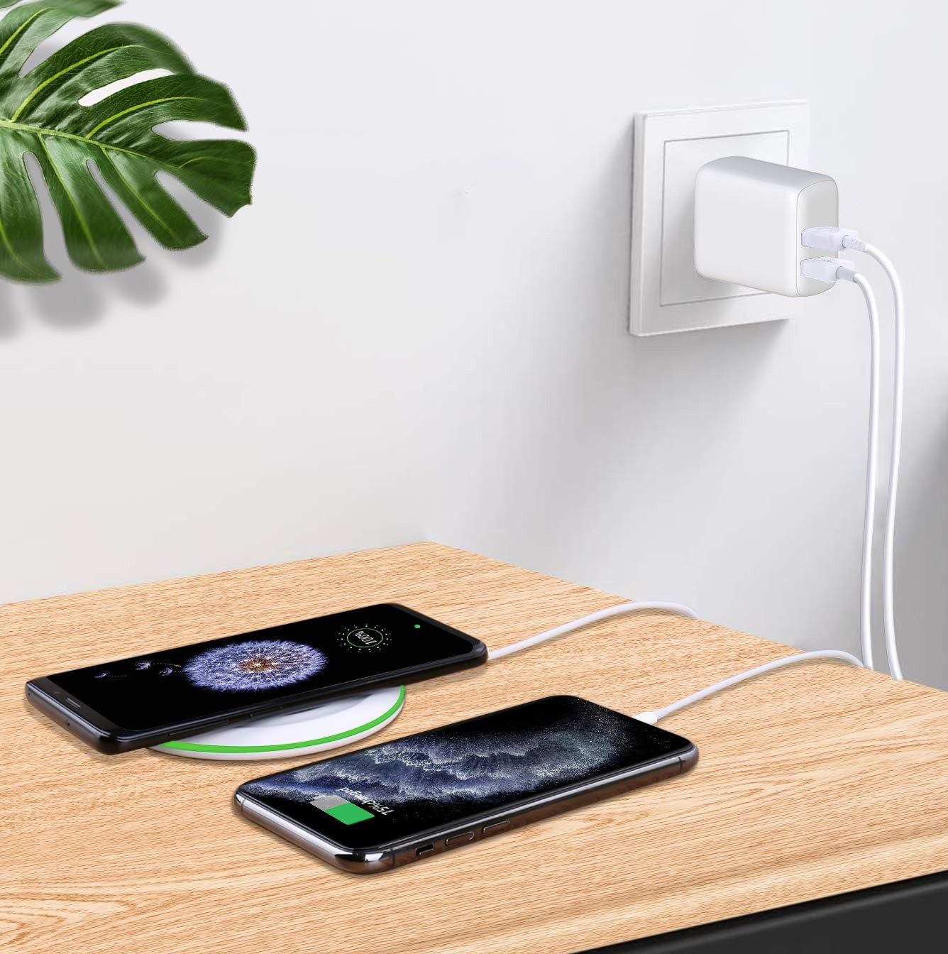 Caricatore Alimentatore 2 porte USB-C da Muro 35W